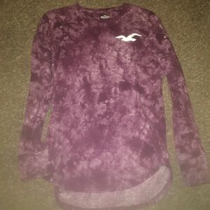 Hollister long sleeve tie-dye shirt